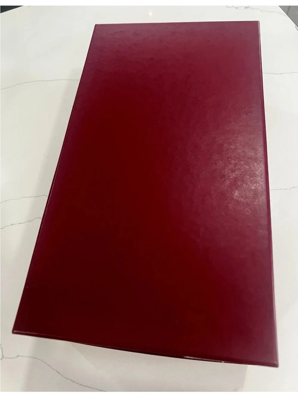 Gucci Authentic Empty Shoe Box Set w/ 2 new Dust Bags Red Burgundy Mens Sneakers